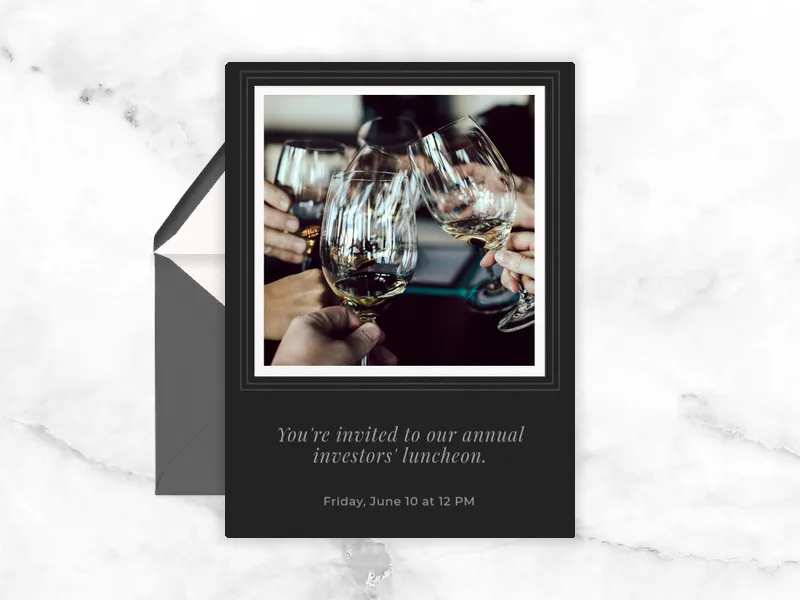 Basic Black (Photo) - networking - Invitation