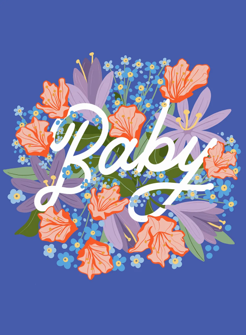 Baby in Bloom - baby_shower_cards - Card