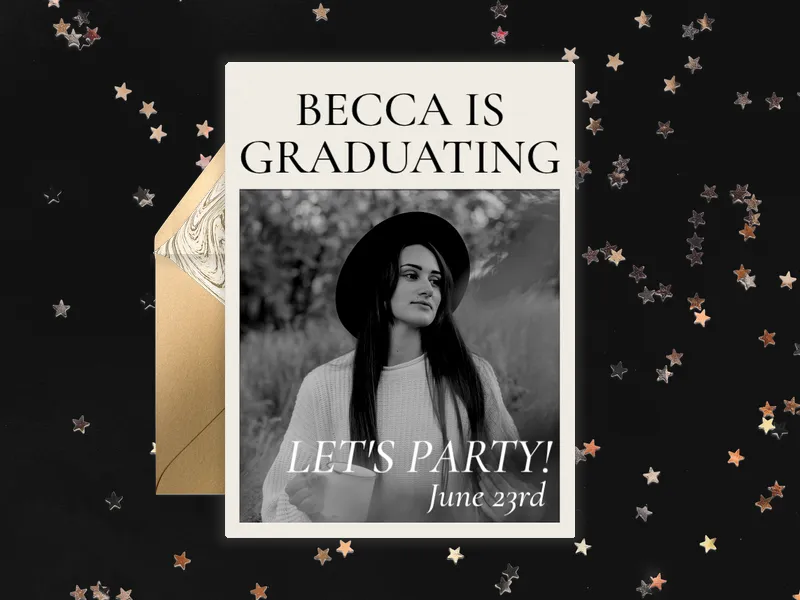 Be There (Photo) Invitation premium template design