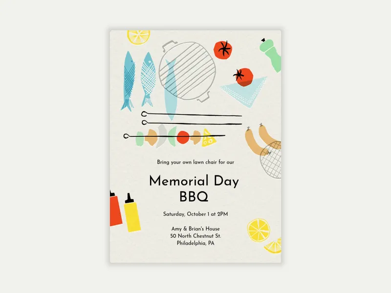BBQ Bonanza - memorial_day - Invitation