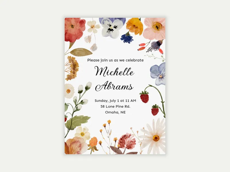 Berry Fresh Florals - post_wedding_brunch - Invitation