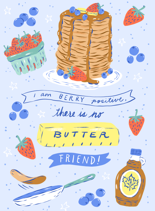 Berry Buttery Pancakes - just_because_cards - Card