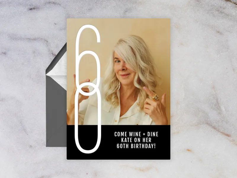 The Big Birthday (Photo) - 60th_birthday - Invitation