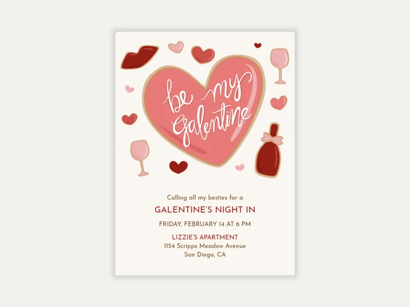 Be My Galentine - featured - Invitation