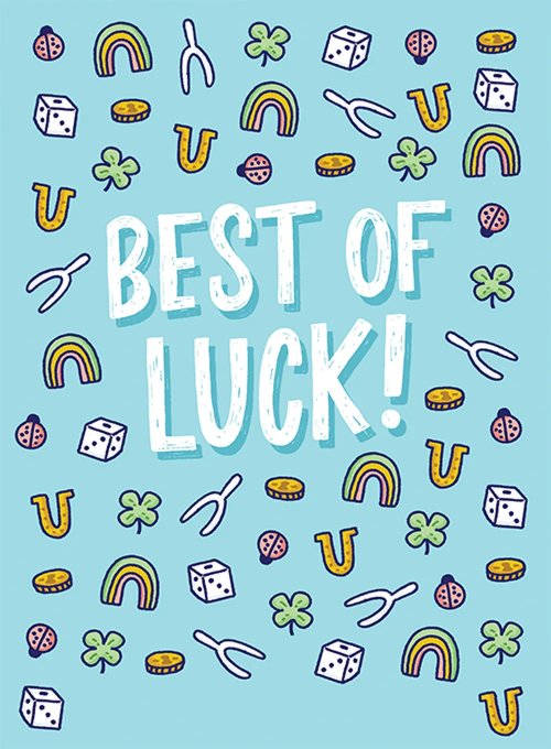 Best of Luck - goodluck_encouragement_cards - Card