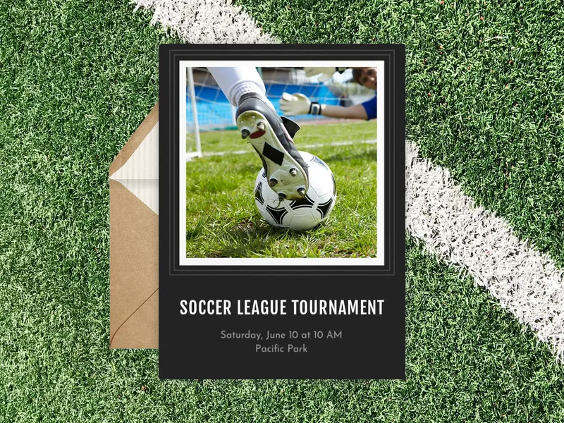 Basic Black (Photo) - sports - Invitation