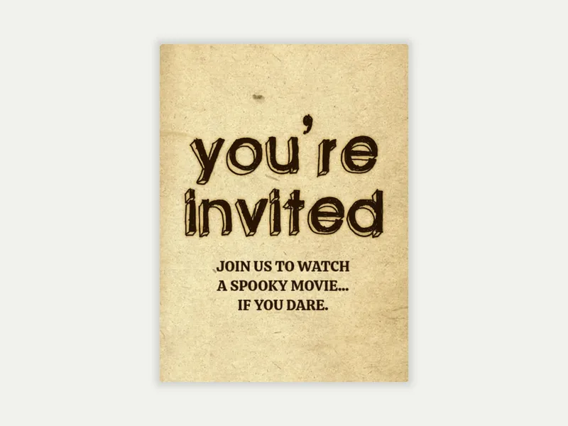 Block Letters - viewing_party - Invitation