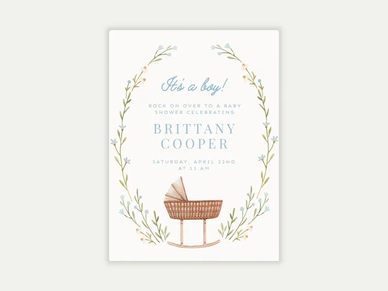Bluebell Baby - baby_sprinkle - Invitation
