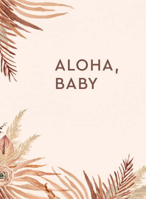 Boho Pampas - baby_shower_cards - Card