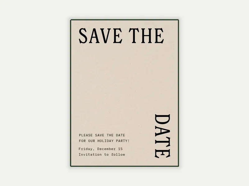 Bold Type - business_save_the_date - Invitation