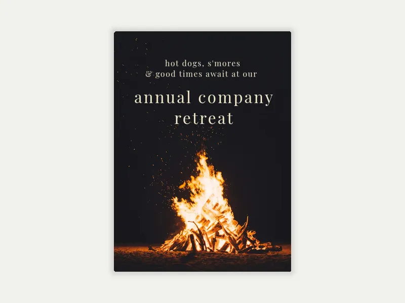 Bonfire Party - wellness_events - Invitation