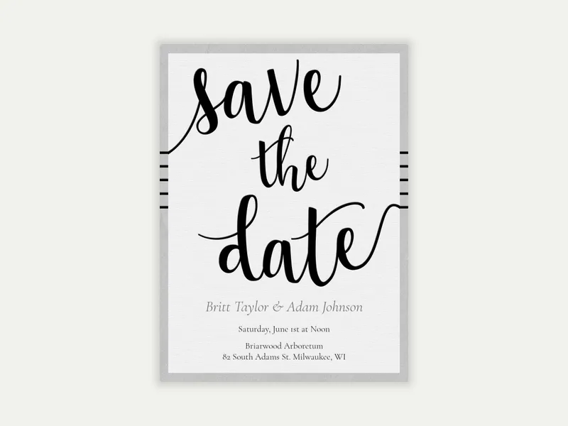 Bold Typography - Save the Date - birthday_save_the_date - Invitation