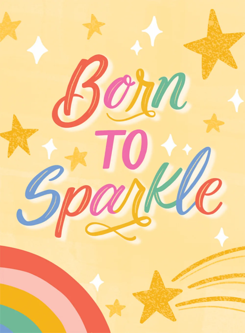 Born to Sparkle - birthday_adults_cards - Card