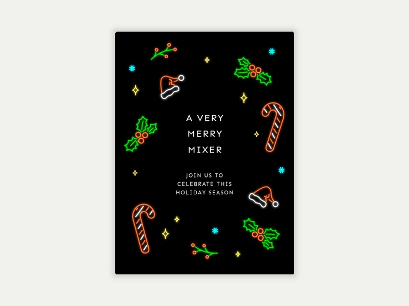 Bright Christmas - christmas - Invitation