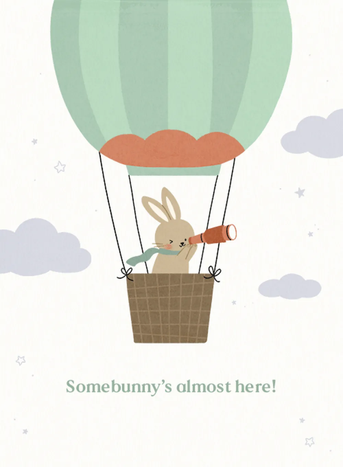 Bunny Adventure - baby_shower_cards - Card