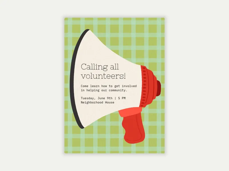 Bulletin Board - volunteering - Invitation