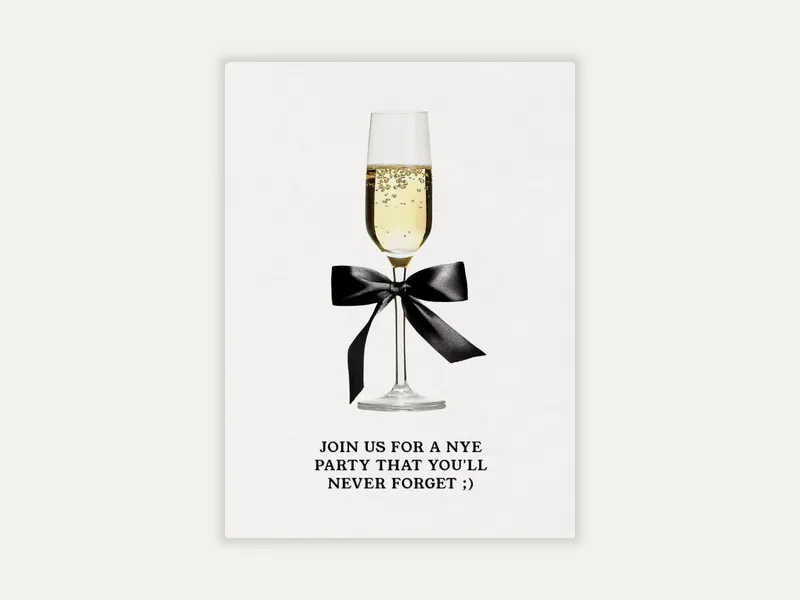 Bubbles & Bow - cocktail_party - Invitation