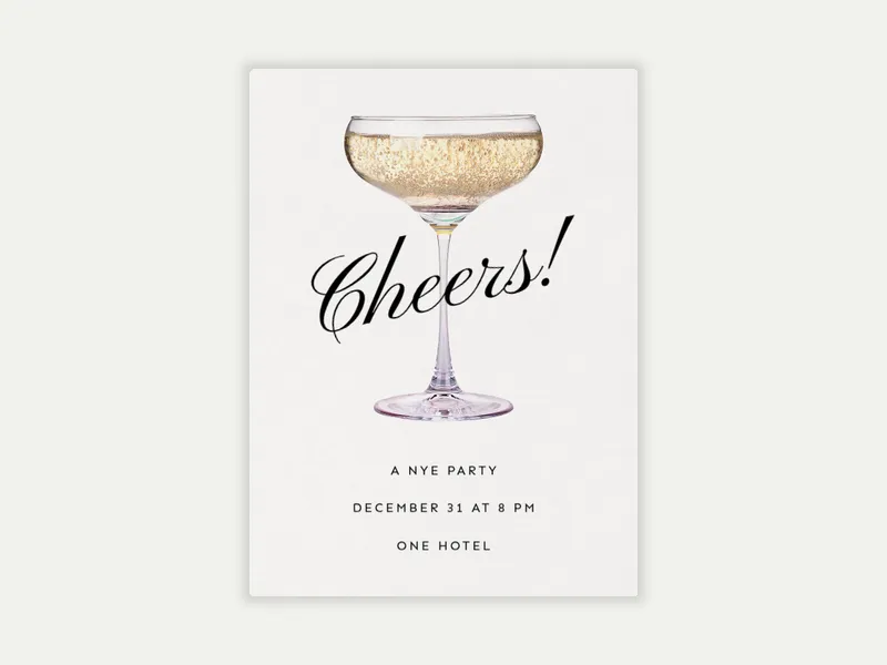 Bubbly New Year - cocktail_party - Invitation