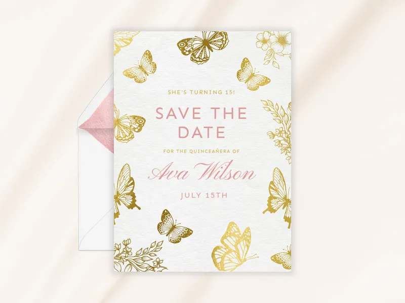 Butterfly Dreams - parties_save_the_date - Invitation