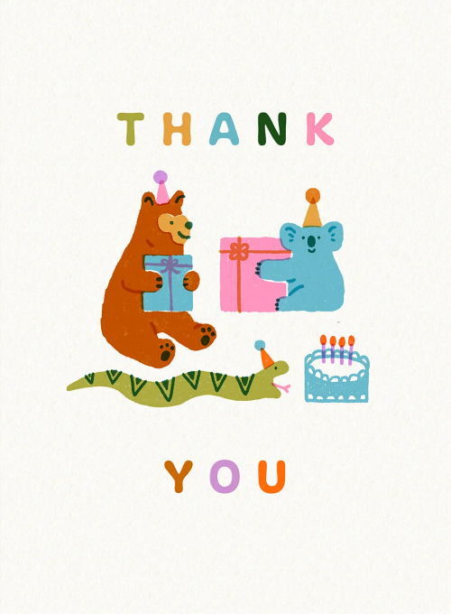 Calling All Party Animals Thank You - thankyou_cards - Card