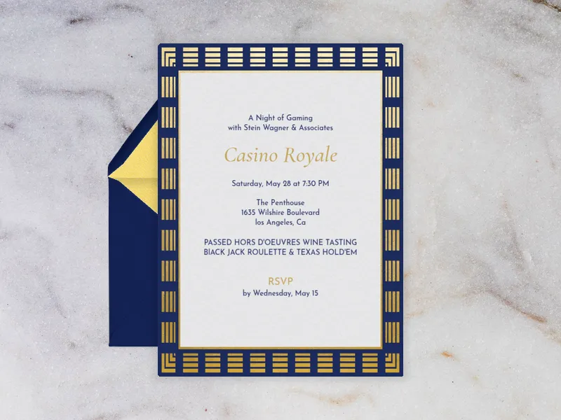 Casino Royale - charity_fundraisers - Invitation