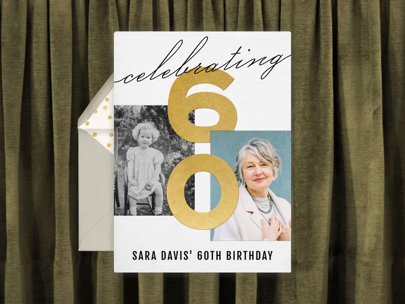 Celebrating a 60th Birthday (Photo) - 60th_birthday - Invitation