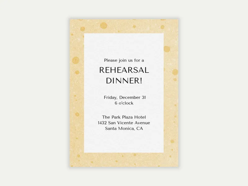 Celebratory Champagne - rehearsal_dinner - Invitation