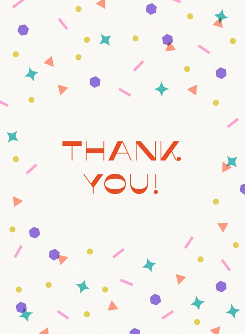 Confetti & Joy - thankyou_cards - Card