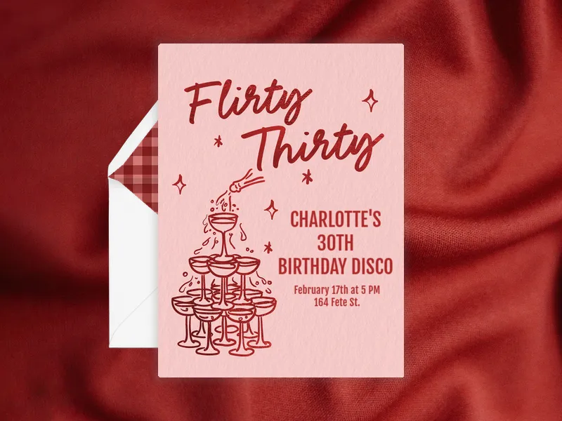 Champagne Dreams - featured - Invitation