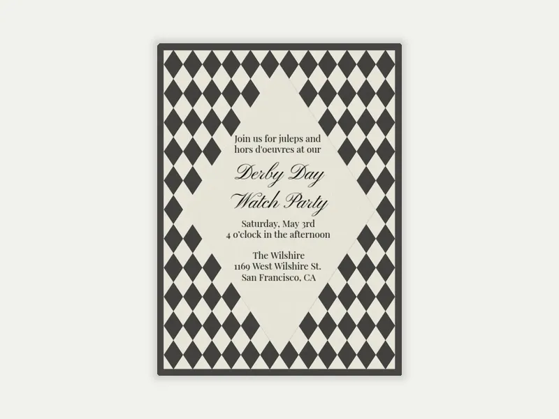 Check This Out Derby Day - derby_day - Invitation