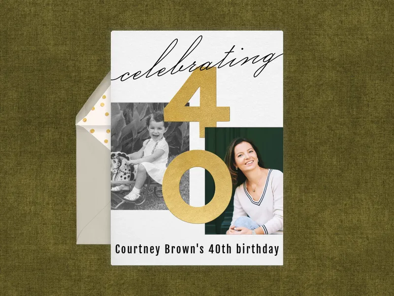 Celebrating (Photo) Invitation premium template design