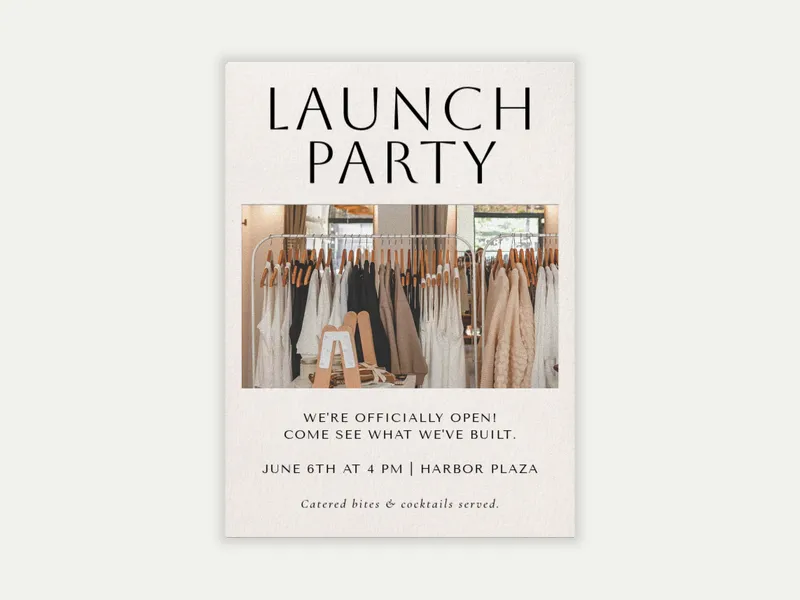 Center Feature (Photo) - launch_parties_grand_openings - Invitation