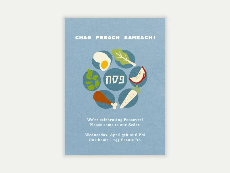 Celebrating Passover - passover - Invitation