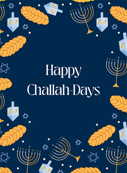 Challah-Day Wishes - holiday_cards - Card