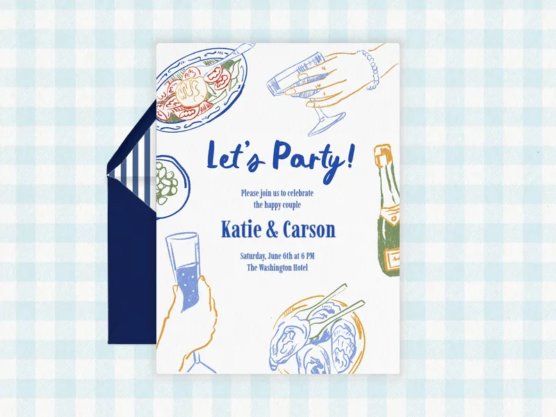 Cheers To You - engagement - Invitation