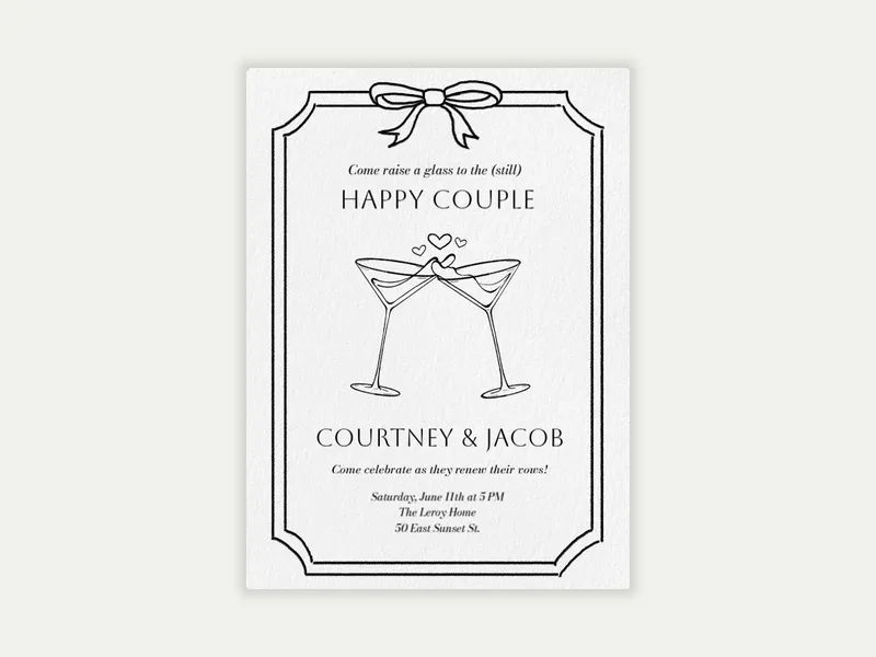 Champagne Kiss - featured - Invitation