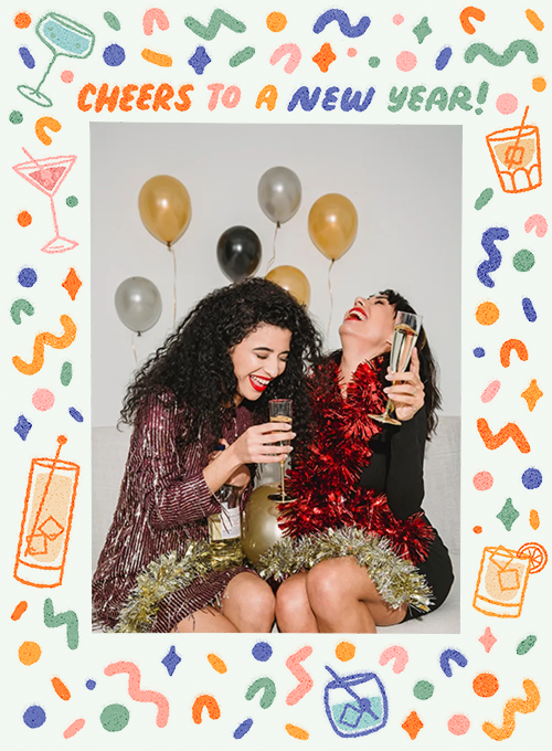 Cheers to a New Year (Photo) - new_years_cards - Card