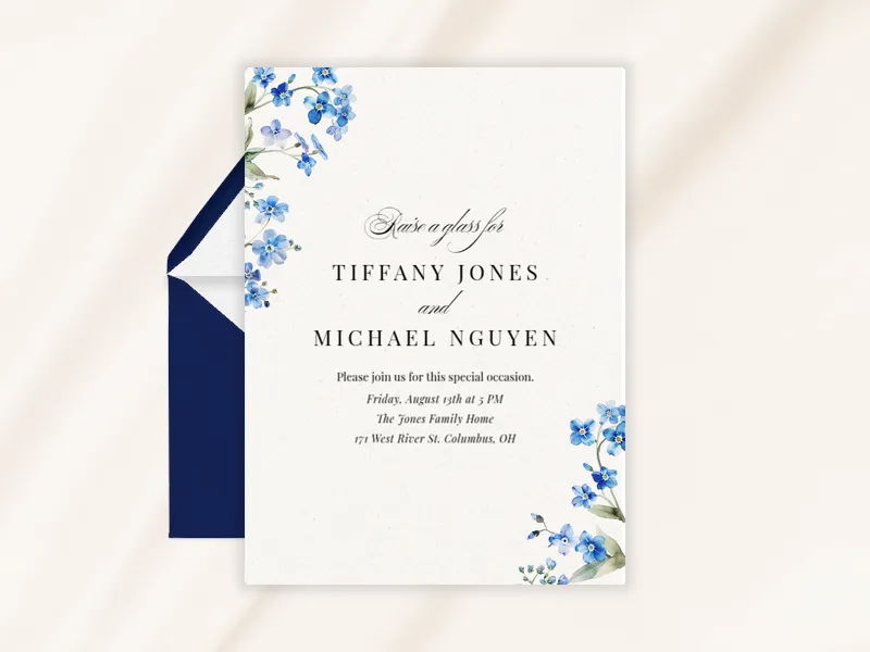 Chicory Whispers - vow_renewal - Invitation