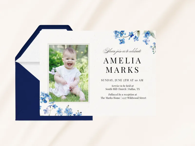 Chicory Whispers Invitation premium template design