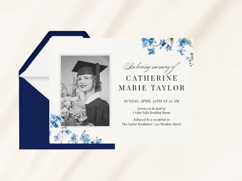 Chicory Whispers Invitation premium template design