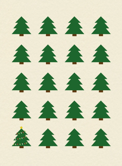 Christmas Tree Pattern - christmas_cards - Card