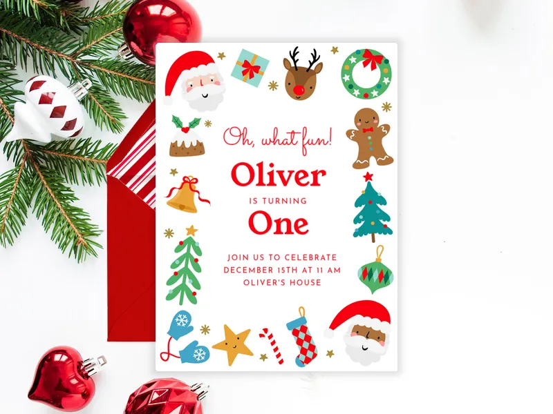Christmas Friends - featured - Invitation