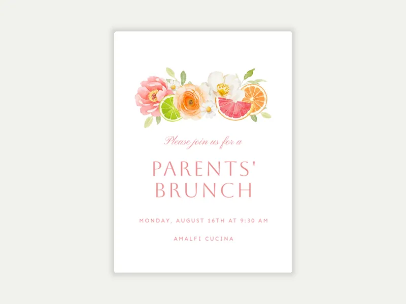 Citrus Sunshine - activities_and_organizations - Invitation