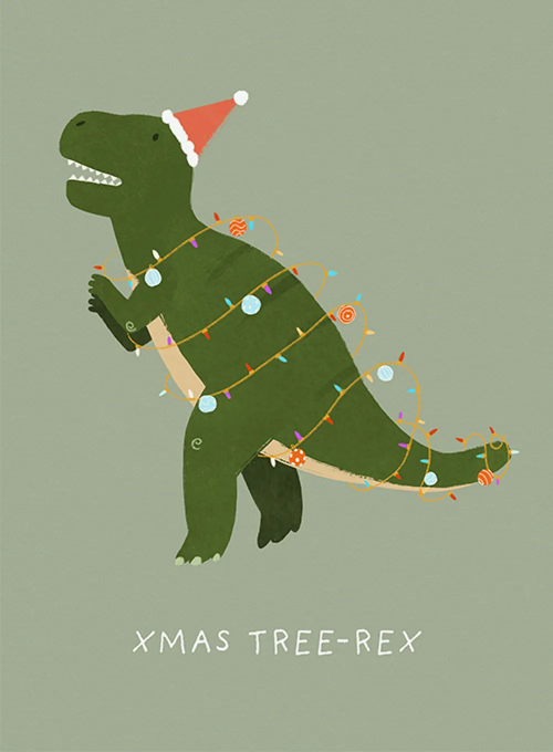 Christmas Tree-Rex - christmas_cards - Card