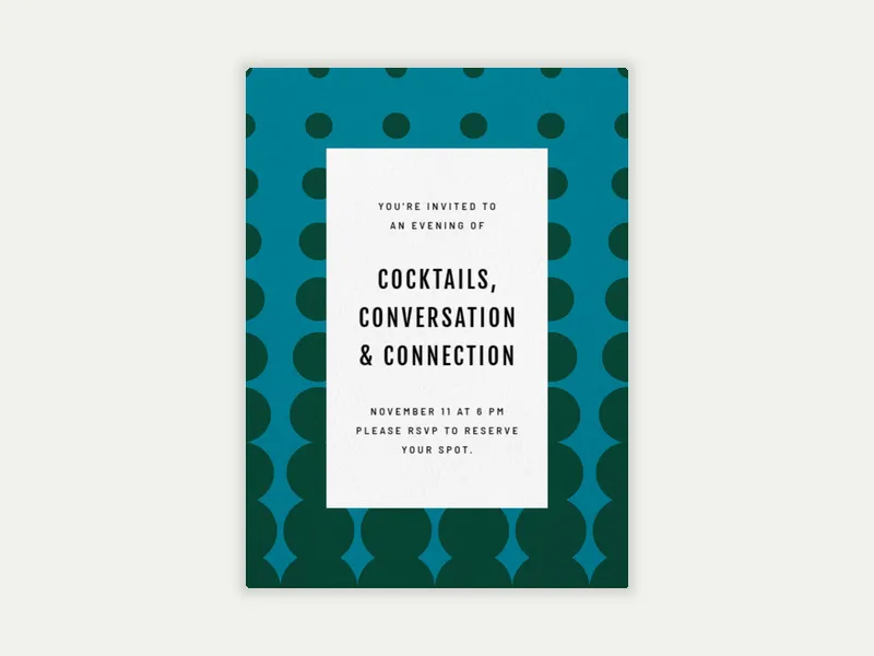 Circling Back - networking - Invitation