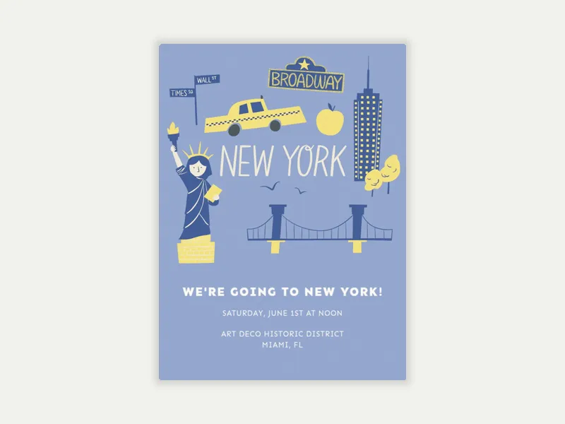 Let's Getaway - bachelor - Invitation