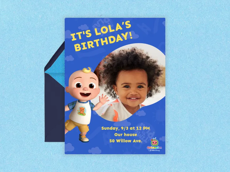 CoComelon: JJ (Photo) - cocomelon - Invitation