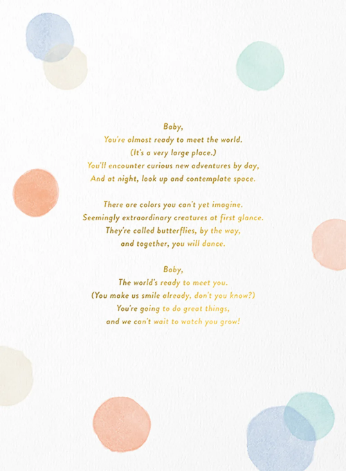 Colorful Confetti - baby_shower_cards - Card