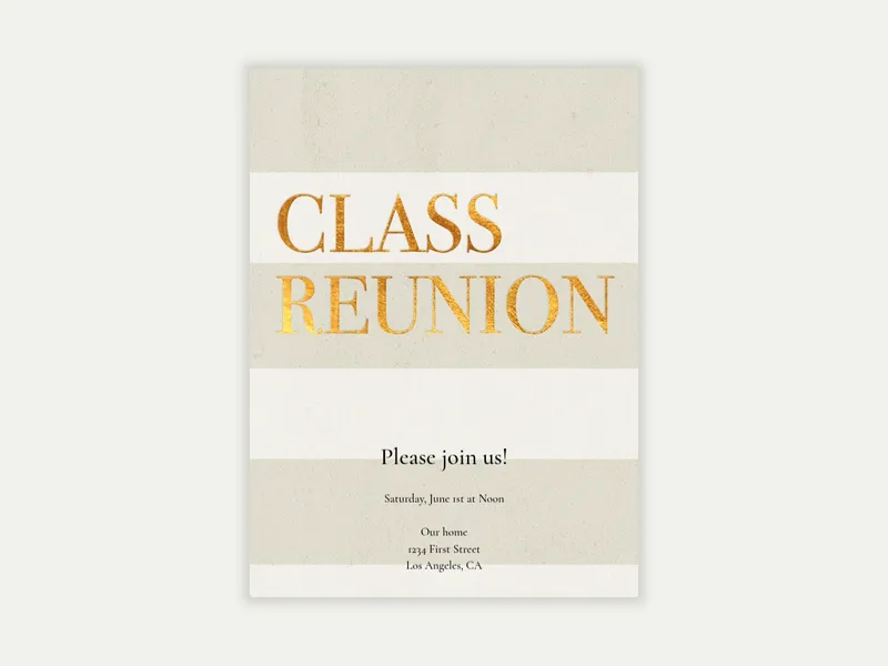 Class Reunion - reunions - Invitation