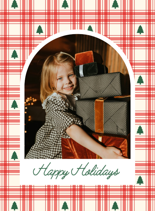 Classic Plaid Holiday (Photo) - christmas_cards - Card